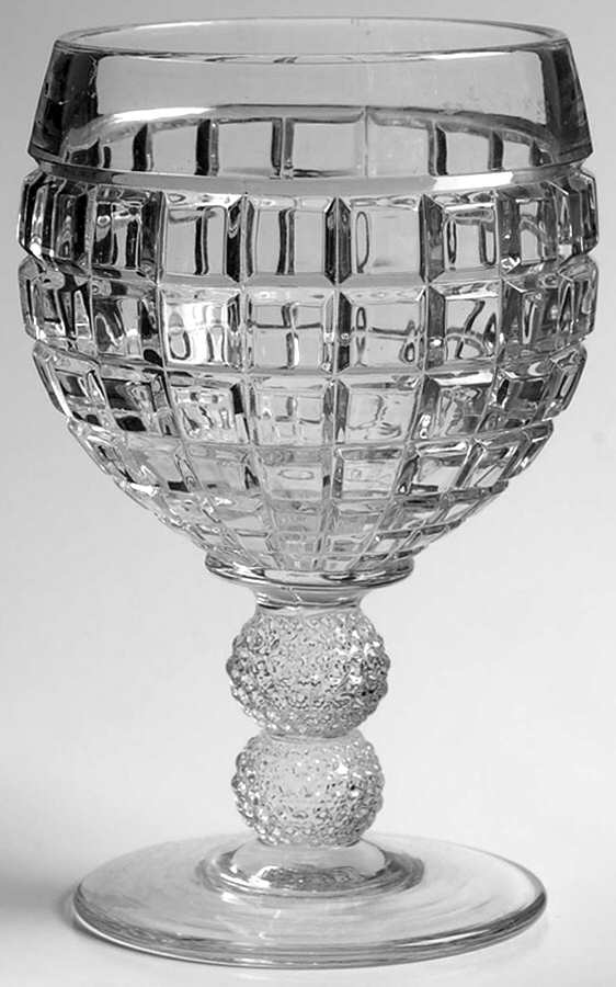 Victorian Clear Water Goblet by Heisey-1