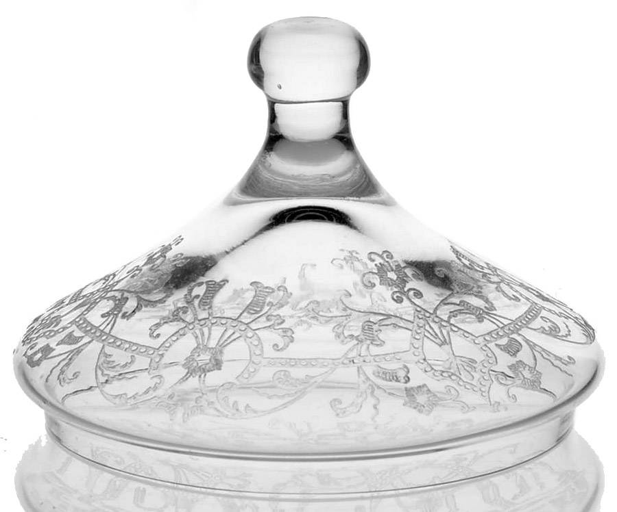 Victory (Stem 3335, Etch 431) Lid for 1 Lb Candy Jar by Heisey-1