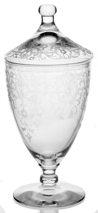 Victory (Stem 3335, Etch 431) 1 Lb Candy Jar & Lid by Heisey-1