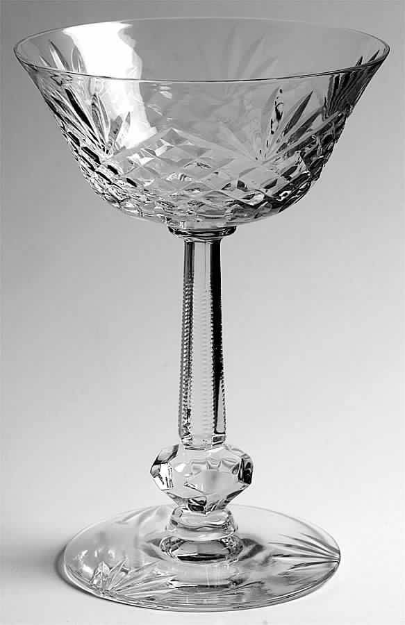 Waterford (Stem #4091, Cut 895) Champagne/Tall Sherbet by Heisey-1