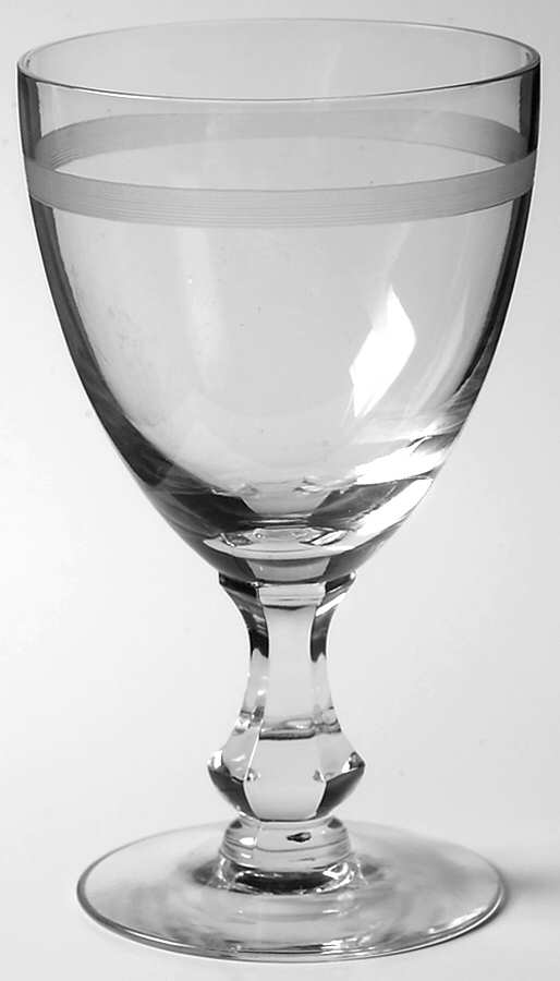 Wedding Band Water Goblet by Heisey-1