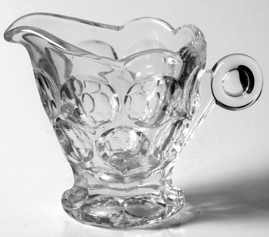 Whirlpool Clear Individual Creamer by Heisey-1
