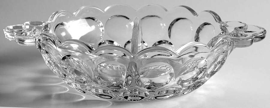 Whirlpool Clear Handled Divided Jam/Jelly by Heisey-1