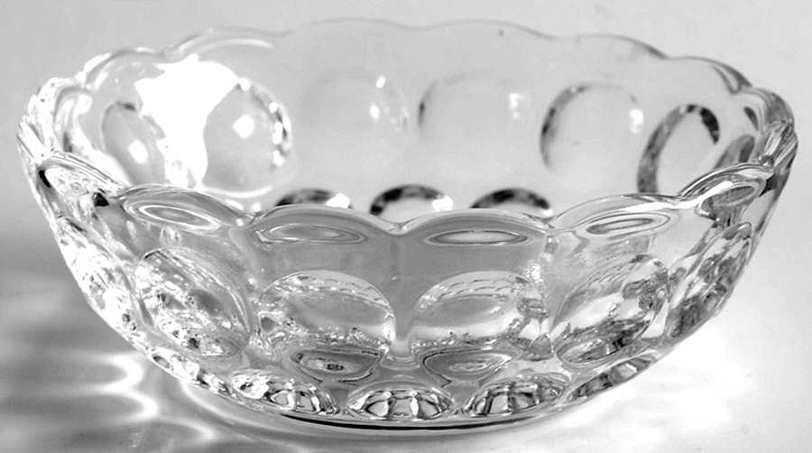 Whirlpool Clear Nut Dish by Heisey-1