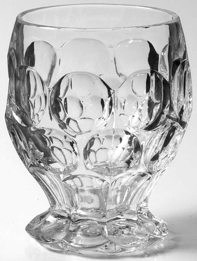 Whirlpool Clear 9 Oz Footed Tumbler by Heisey-1