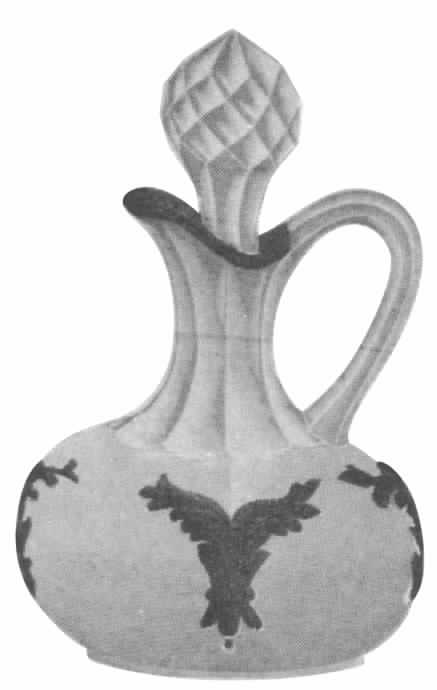 Winged Scroll Clear Cruet & Stopper by Heisey-1