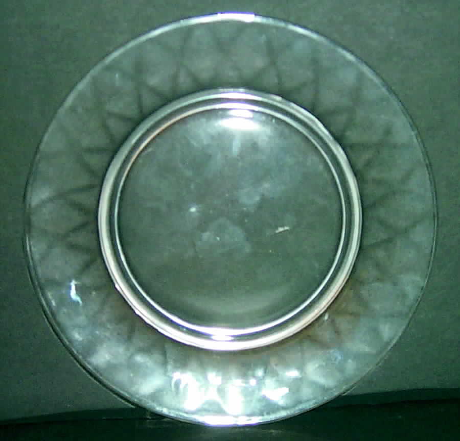Yeoman Clear (Stem 1184, Optic) Luncheon Plate by Heisey-1