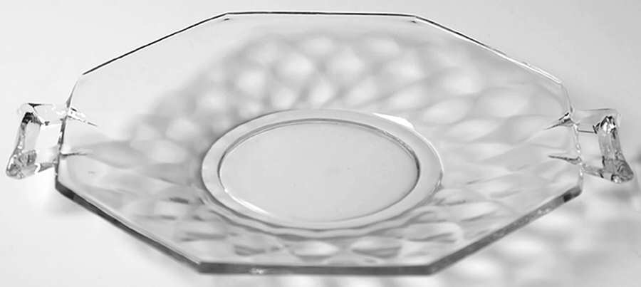 Yeoman Clear (Stem 1184, Optic) 6" Cheese Dish by Heisey-1