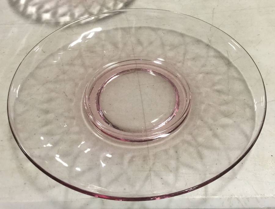Yeoman Hawthorne Lavender (Stem 1184) Cream Soup Saucer Only by Heisey-1