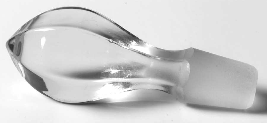 Yeoman Pink Flamingo (Stem 1184, Optic) Stopper for Cruet by Heisey-1