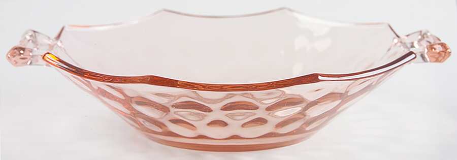 Yeoman Pink Flamingo (Stem 1184, Optic) Mint Dish by Heisey-1