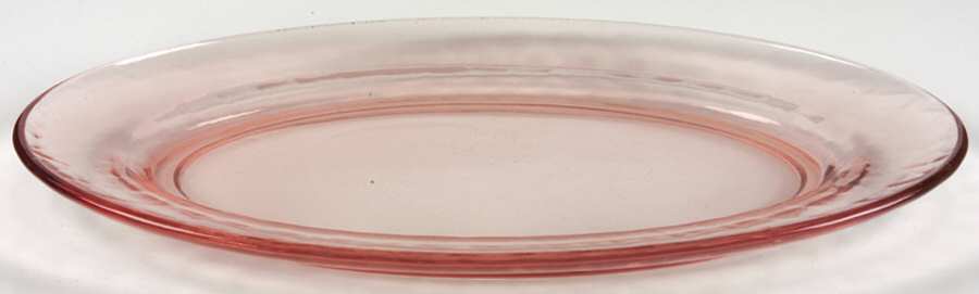 Yeoman Pink Flamingo (Stem 1184, Optic) Under 13" Platter by Heisey-1