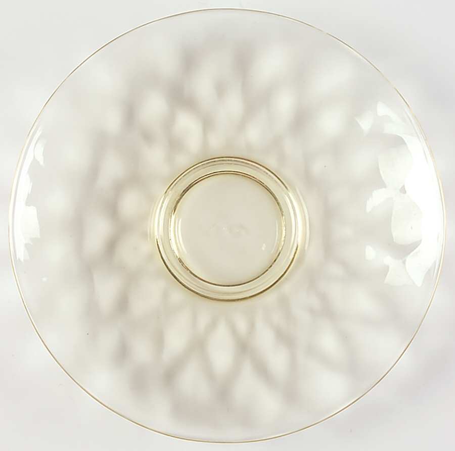 Yeoman Yellow Sahara (Stem 1184, Optic) Saucer Only by Heisey-1