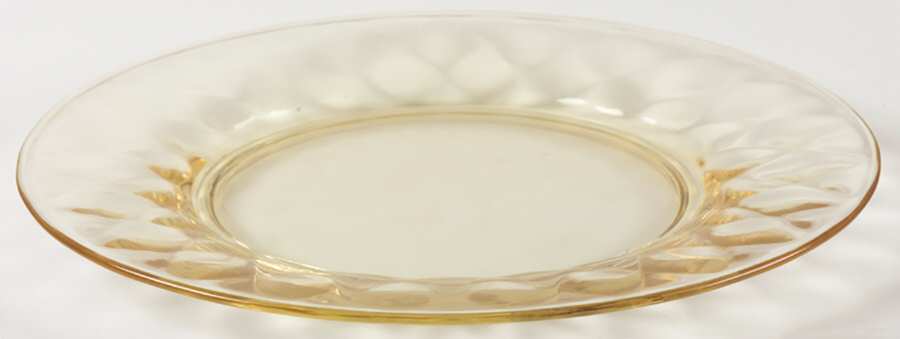 Yeoman Yellow Sahara (Stem 1184, Optic) Luncheon Plate by Heisey-1