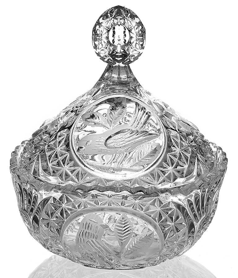 The Byrdes Collection Candy Dish & Lid by Hofbauer-1
