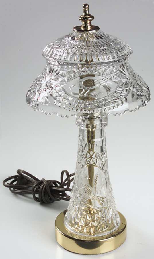 The Byrdes Collection 14" Lamp & Glass Shade by Hofbauer-1