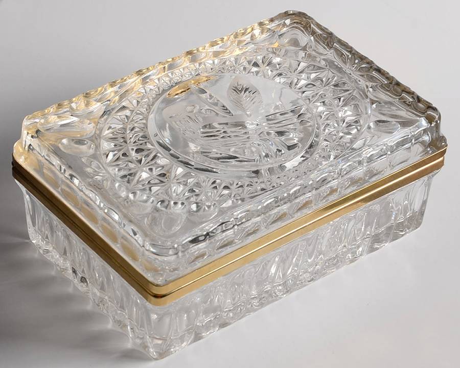 The Byrdes Collection 5" Rectangular Box with Hinged Lid by Hofbauer-1