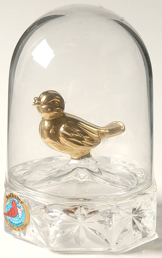 Byrdes Collection Gold Accent Large Byrde Cage Figurine by Hofbauer-1