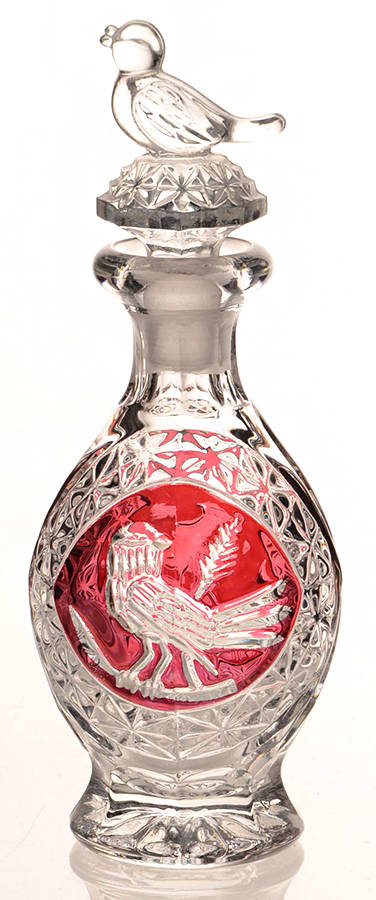 Byrdes Collection, The Ruby Perfume Bottle & Stopper by Hofbauer-1