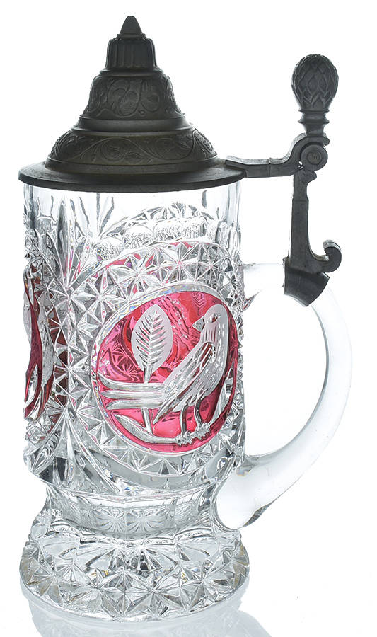 Byrdes Collection, The Ruby Beer Mug by Hofbauer-1