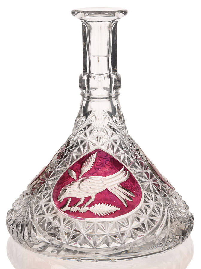 Byrdes Collection, The Ruby Ships Decanter No Stopper by Hofbauer-1