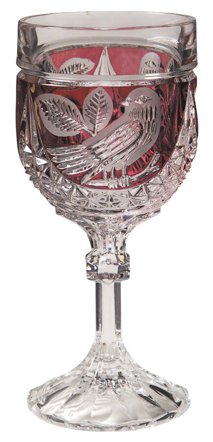 Byrdes Collection, The Ruby Water Goblet by Hofbauer-1