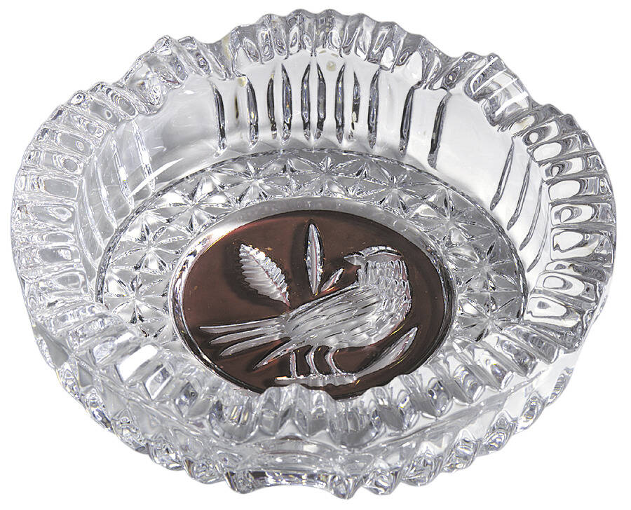 Byrdes Collection, The Ruby 7" Deep Round Ashtray by Hofbauer-1