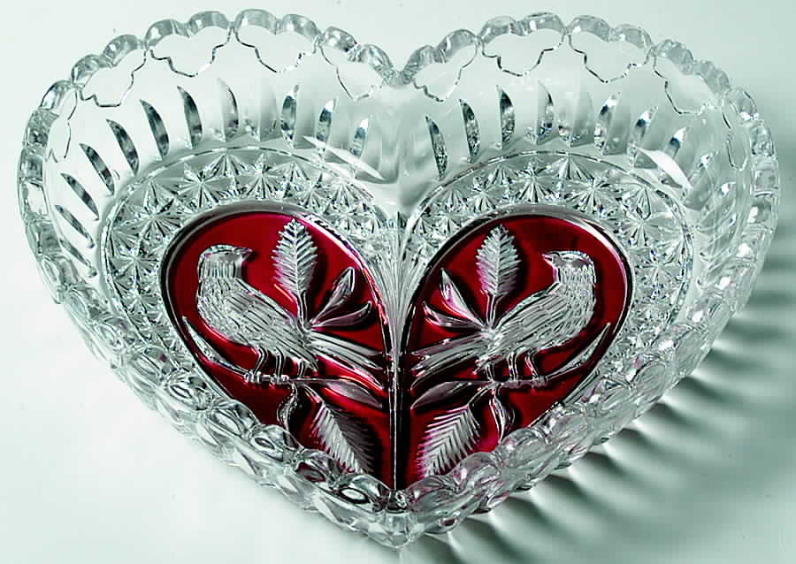 Byrdes Collection, The Ruby Heart Dish by Hofbauer-1