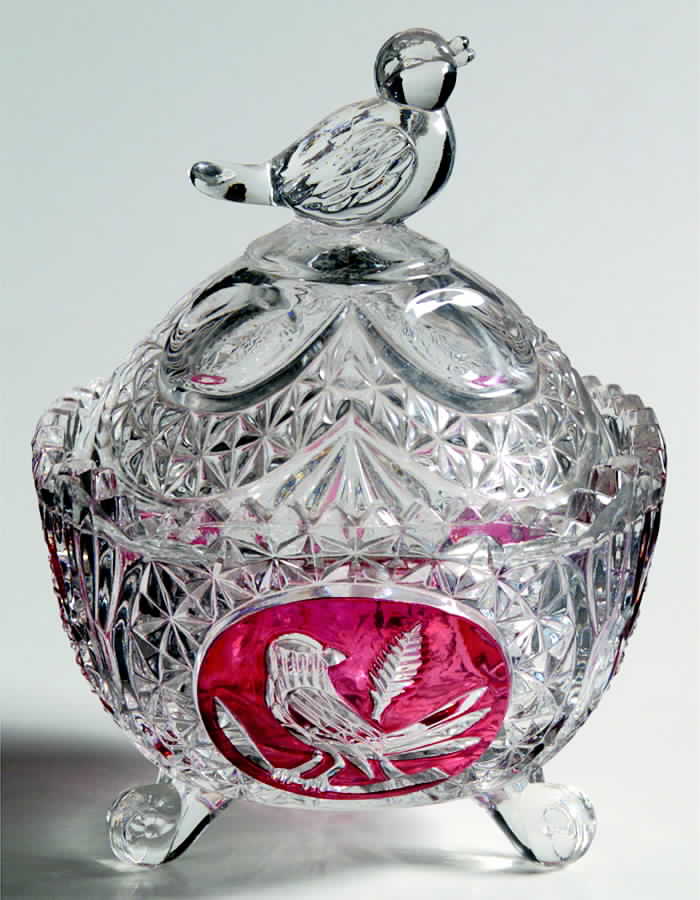 Byrdes Collection, The Ruby Small Candy Box with Lid by Hofbauer-1