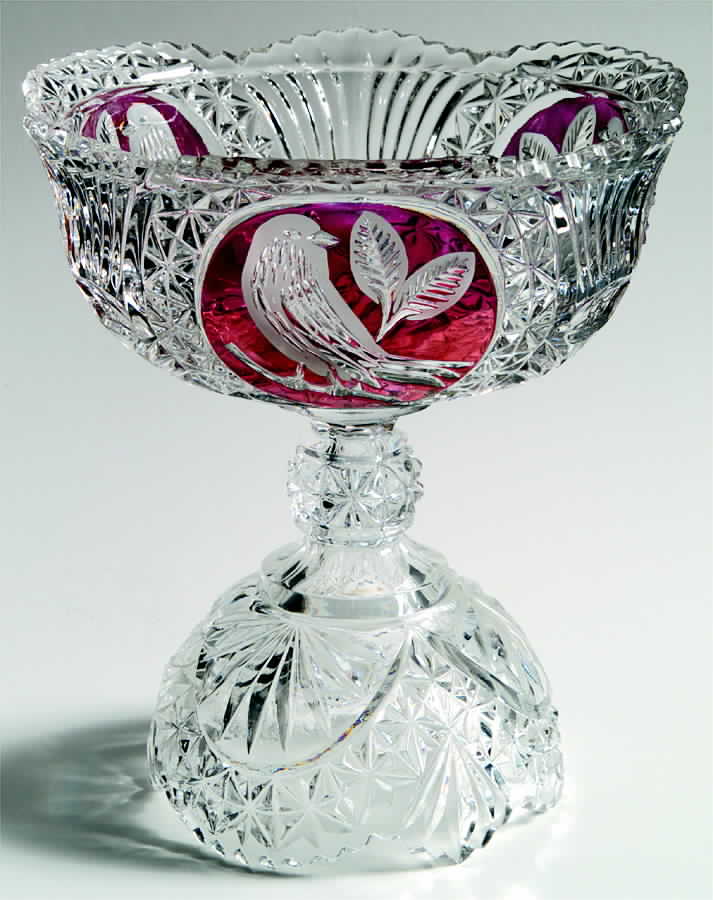 Byrdes Collection, The Ruby Large Candy Jar  No Lid by Hofbauer-1