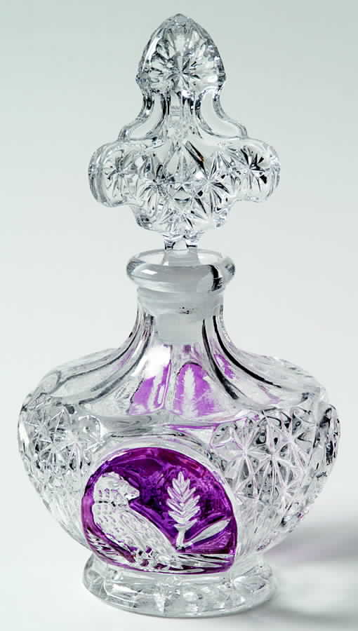 Byrdes Collection, The Ruby Round Footed Perfume Bottle & Stopper by Hofbauer-1