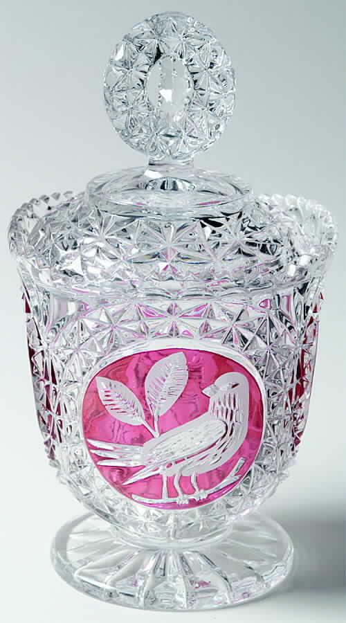 Byrdes Collection, The Ruby Jar & Lid by Hofbauer-1