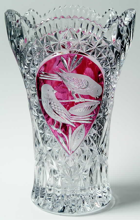 Byrdes Collection, The Ruby 10" Flower Vase by Hofbauer-1