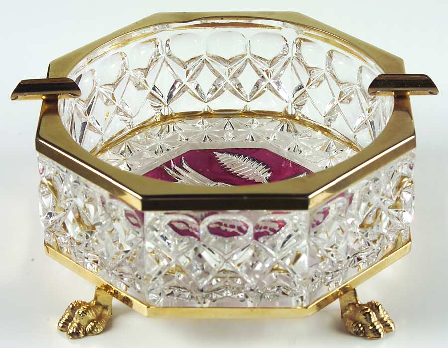 Byrdes Collection, The Ruby 4" Octagonal Ashtray by Hofbauer-1
