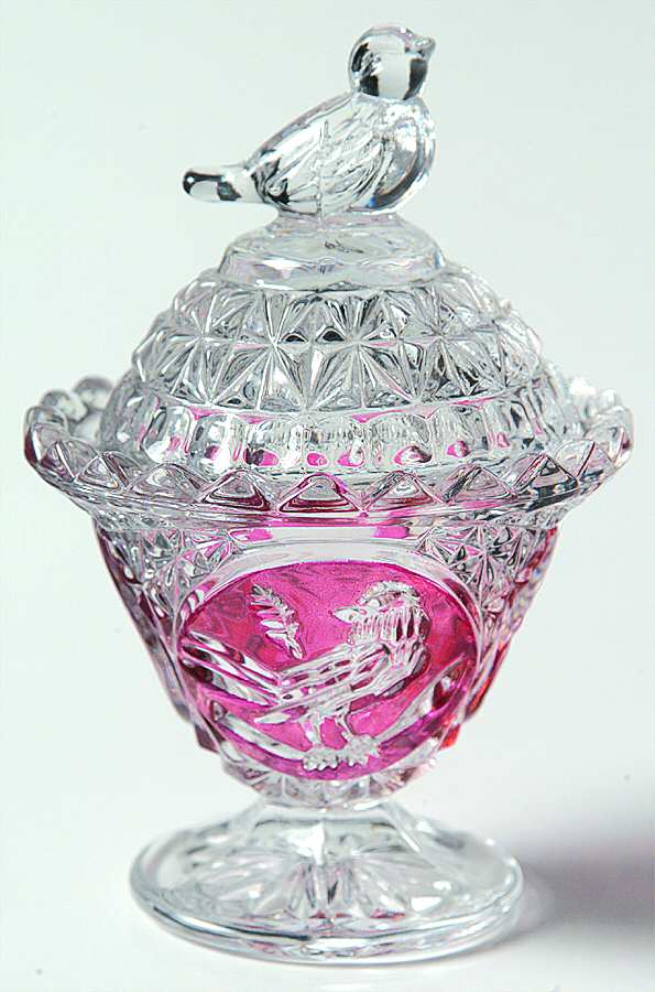 Byrdes Collection, The Ruby Round Box & Lid by Hofbauer-1