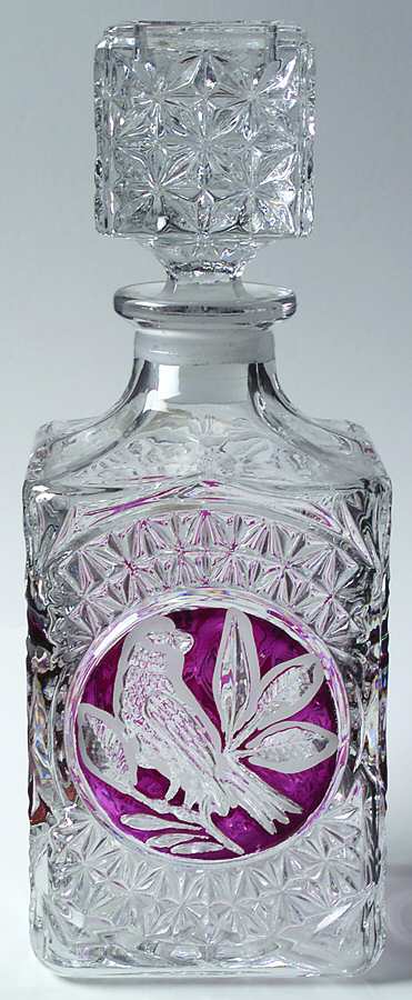 Byrdes Collection, The Ruby Decanter & Stopper by Hofbauer-1
