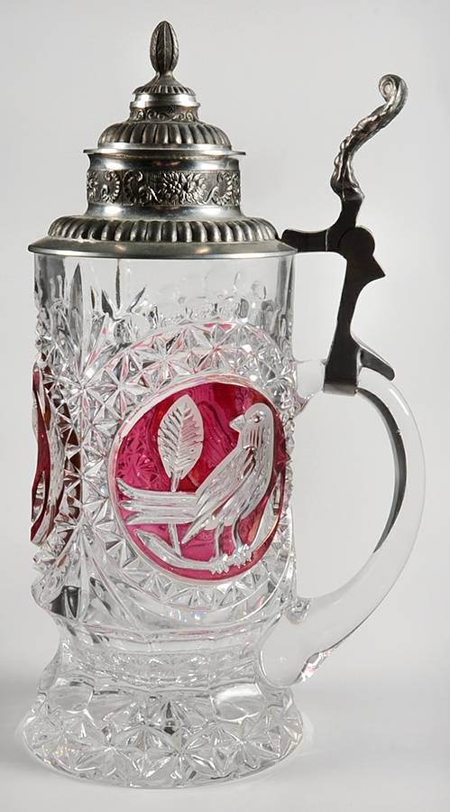 Byrdes Collection, The Ruby Beer Mug by Hofbauer-1