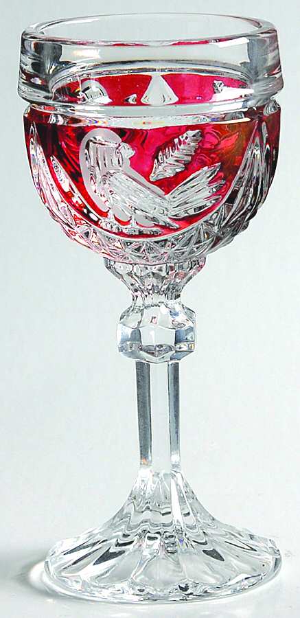 Byrdes Collection, The Ruby Cordial Glass by Hofbauer-1