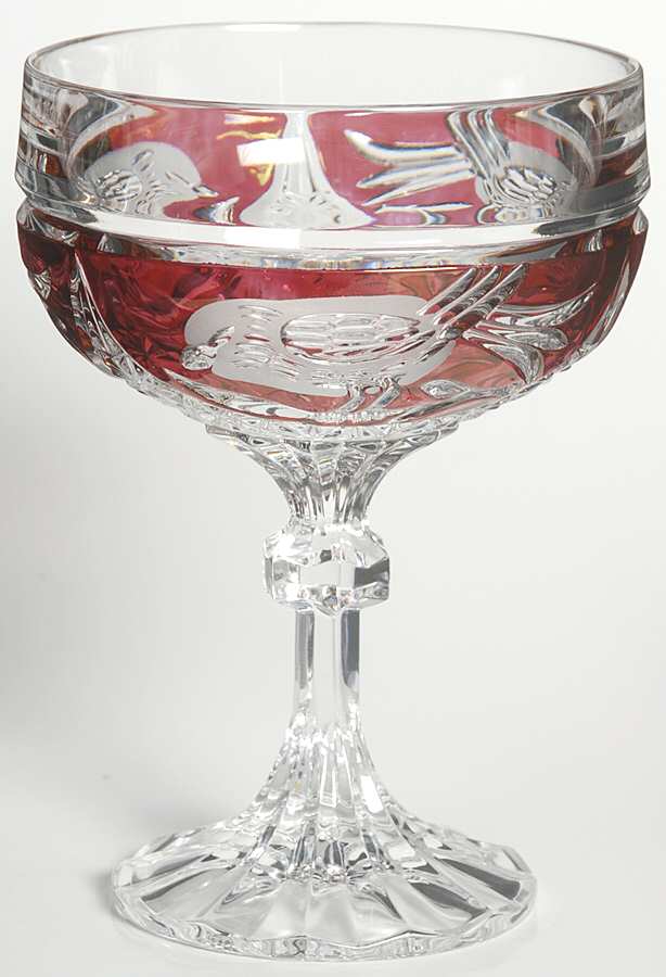 Byrdes Collection, The Ruby Champagne Glass by Hofbauer-1