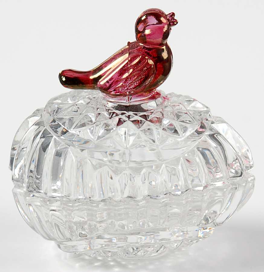 Byrdes Collection, The Ruby Small Egg Box & Lid by Hofbauer-1