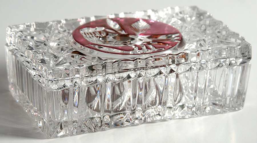 Byrdes Collection, The Ruby Rectangular Jewel Box with Lid by Hofbauer-1