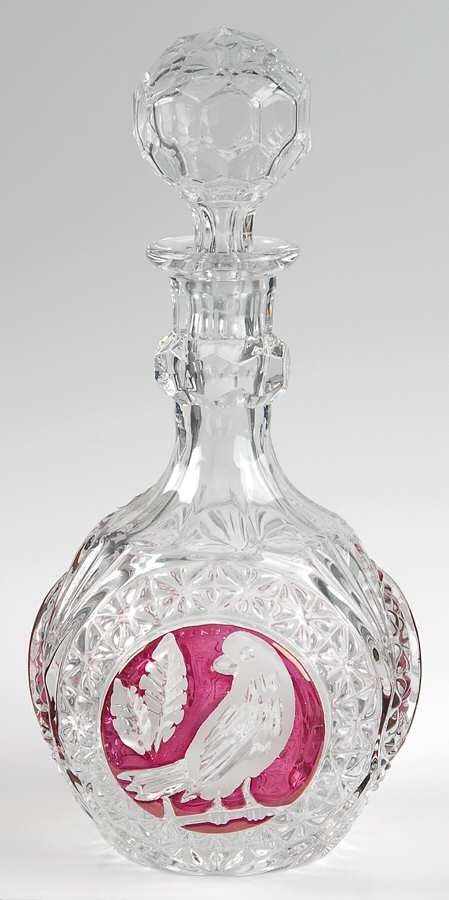 Byrdes Collection, The Ruby Decanter & Stopper by Hofbauer-1