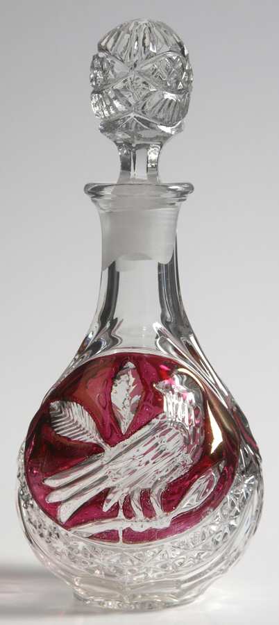 Byrdes Collection, The Ruby Round Perfume Bottle & Stopper by Hofbauer-1