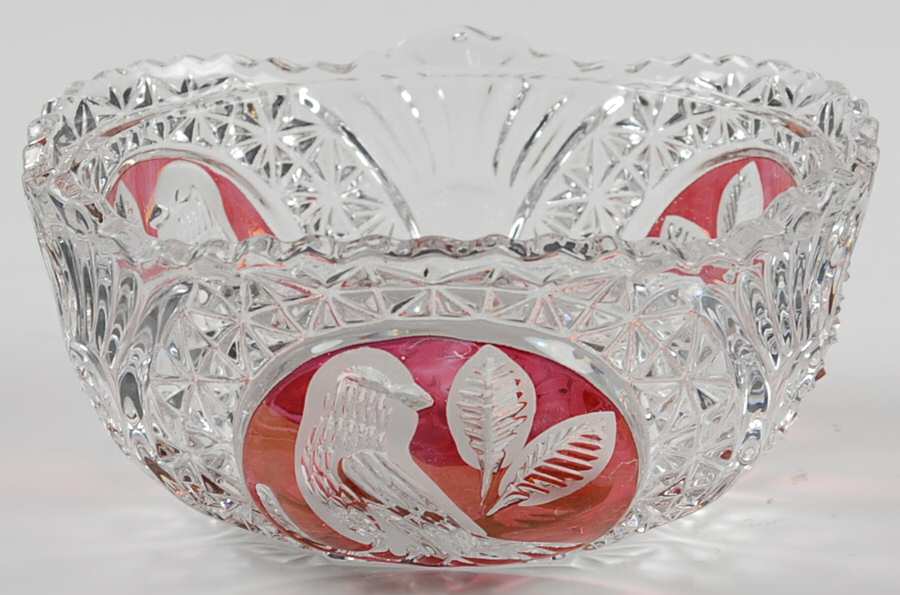 Byrdes Collection, The Ruby Candy Dish No Lid by Hofbauer-1
