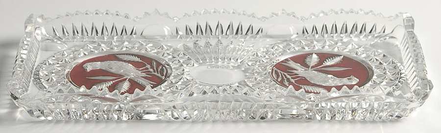 Byrdes Collection, The Ruby 12" Rectangular Tray by Hofbauer-1