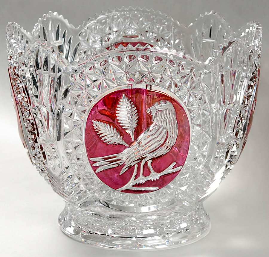 Byrdes Collection, The Ruby Punch Bowl No Lid by Hofbauer-1