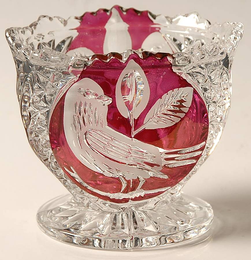 Byrdes Collection, The Ruby Footed Open Sugar by Hofbauer-1