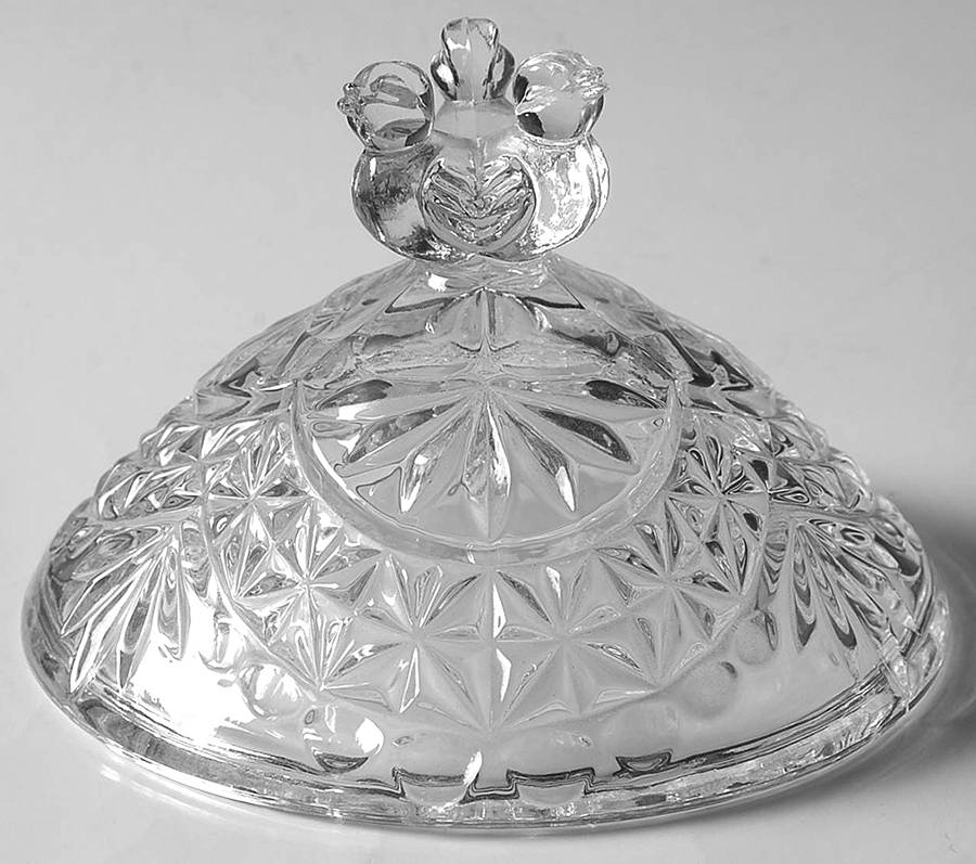 Byrdes Collection, The Ruby Lid for Footed Candy Dish by Hofbauer-1
