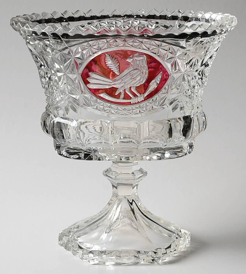 Byrdes Collection, The Ruby Oval Compote (Height X Width) by Hofbauer-1