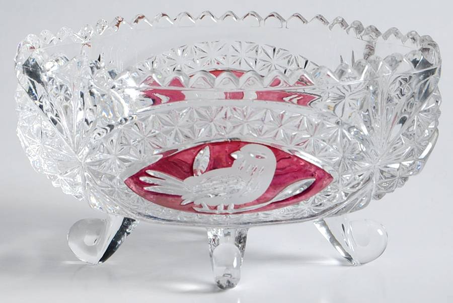 Byrdes Collection, The Ruby 5" Oval 4 Toed Bowl by Hofbauer-1